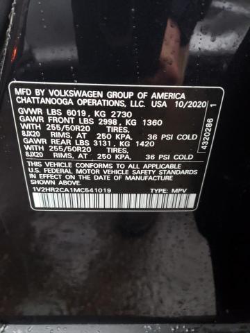 1V2HR2CA1MC541019 Volkswagen ATLAS SE