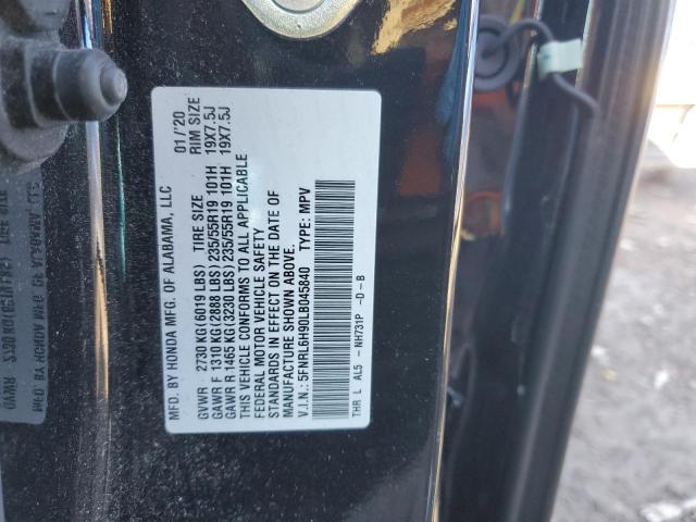 5FNRL6H90LB045840 Honda Odyssey Elite