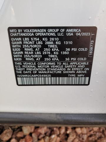1V2WR2CA8PC549825 Volkswagen ATLAS SE