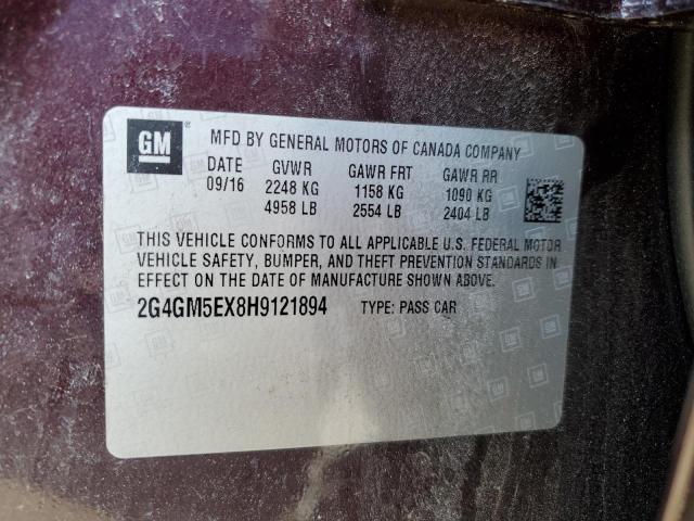 2G4GM5EX8H9121894 Buick Regal
