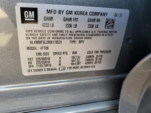 KL4MMFSL2MB178531 Buick Encore Gx Essence
