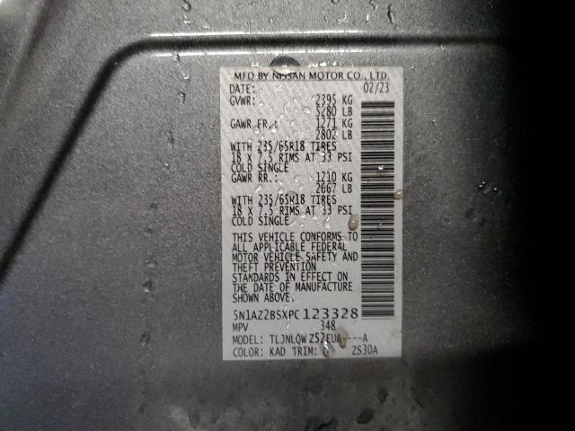 5N1AZ2BSXPC123328 Nissan MURANO SV
