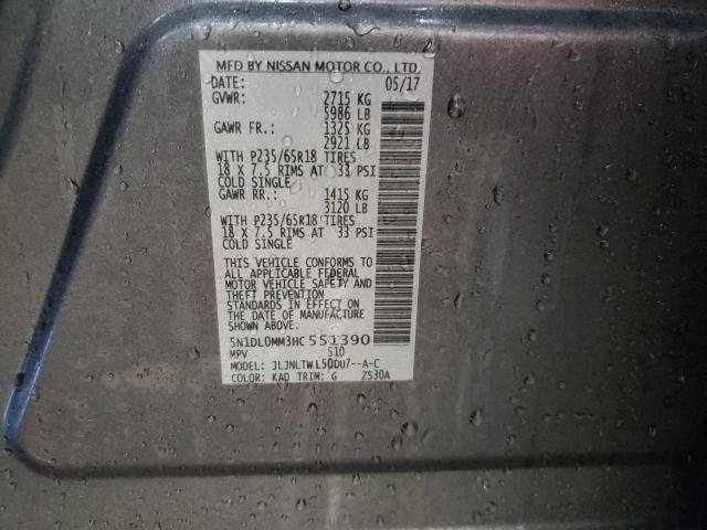 5N1DL0MM3HC551390 Infiniti QX60