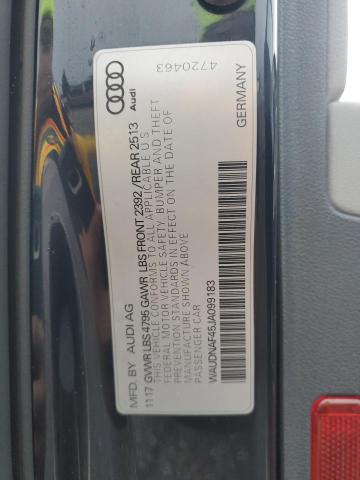 WAUDNAF45JA099183 Audi A4 PREMIUM