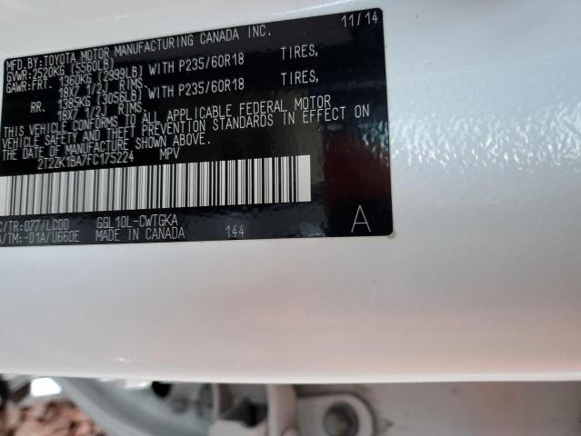2T2ZK1BA7FC175224 Lexus RX 350