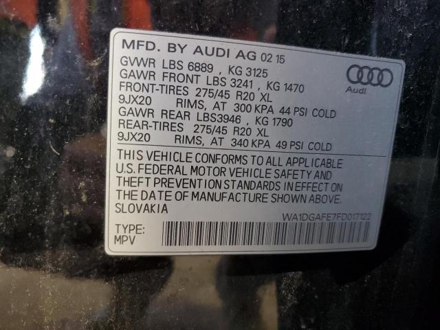 WA1DGAFE7FD017122 Audi Q7 Prestige