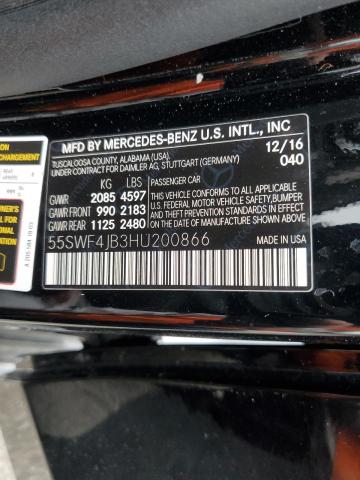 55SWF4JB3HU200866 Mercedes-Benz C 300