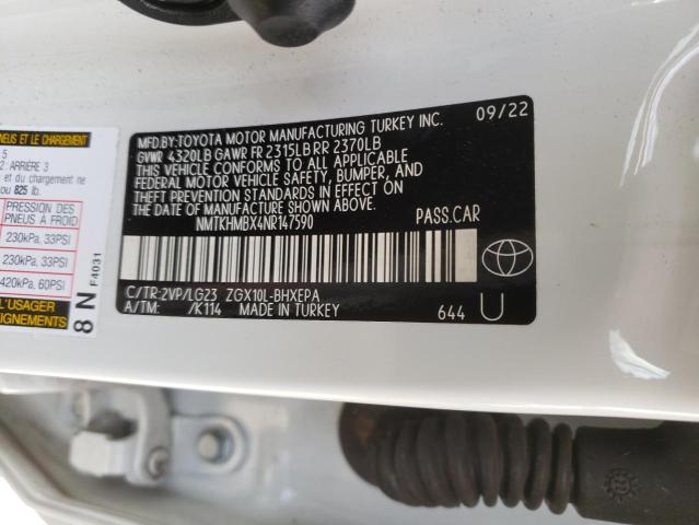 NMTKHMBX4NR147590 Toyota C-HR XLE