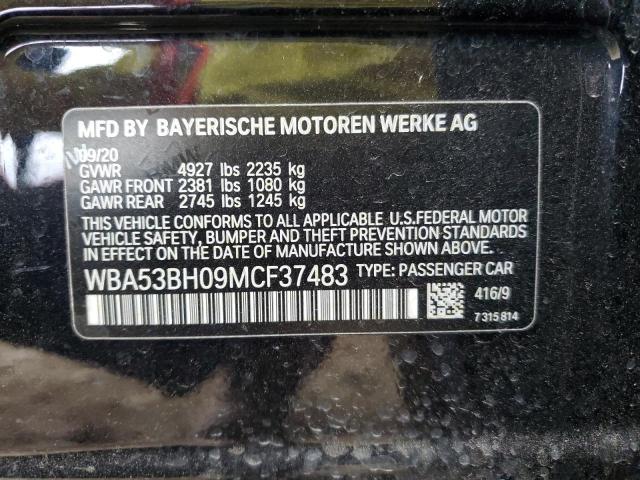 WBA53BH09MCF37483 BMW 530 I