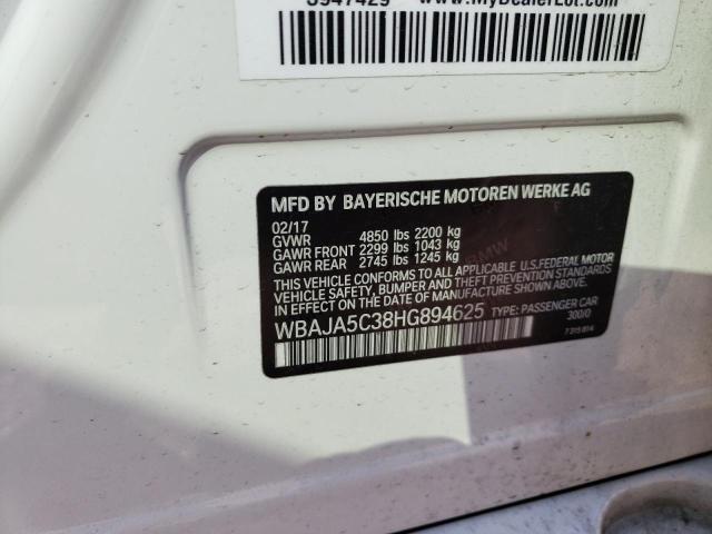 WBAJA5C38HG894625 BMW 530 I