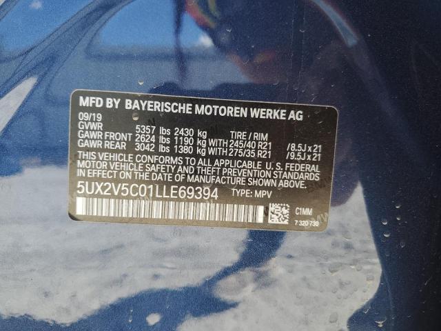 5UX2V5C01LLE69394 BMW X4 Xdrivem40i