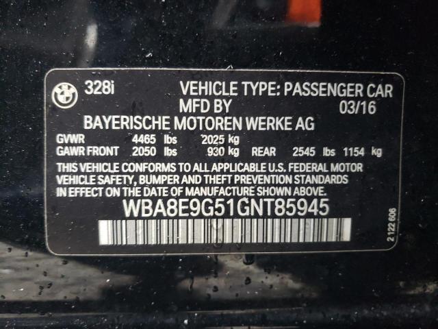 WBA8E9G51GNT85945 BMW 328 I Sulev