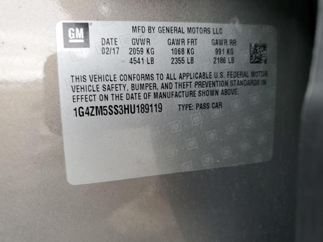 1G4ZM5SS3HU189119 Buick Lacrosse