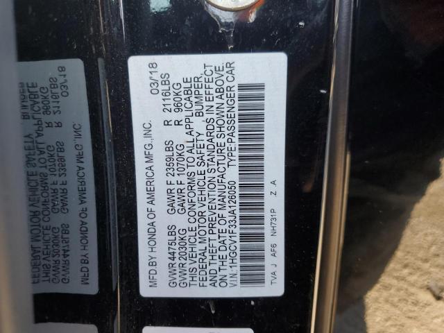 1HGCV1F33JA126050 Honda Accord Sport