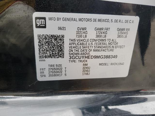 3GCUYHED9MG388349 Chevrolet l84 - di, alum, gen 5, var 2