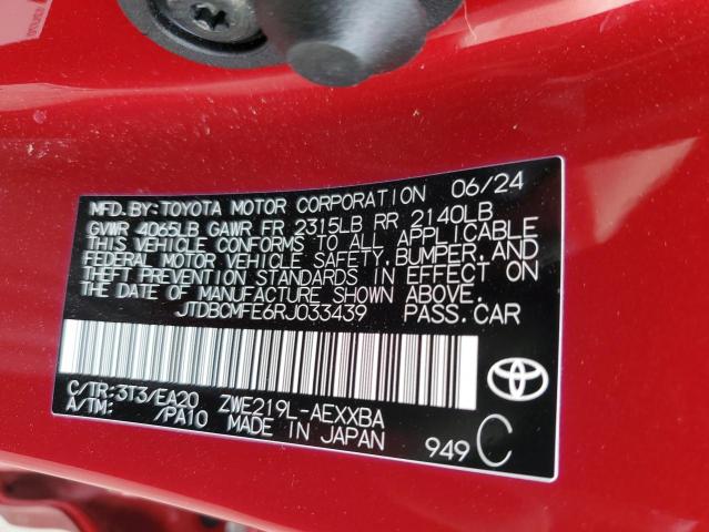 JTDBCMFE6RJ033439 Toyota COROLLA LE