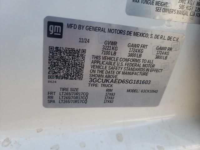 3GCUKAED6SG181603 Chevrolet l84