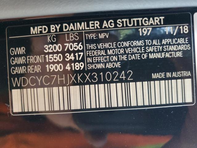 WDCYC7HJXKX310242 Mercedes-Benz m177