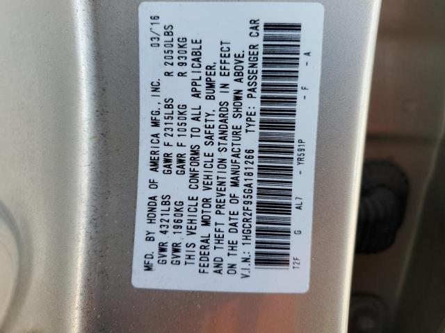 1HGCR2F95GA181266 Honda ACCORD EXL