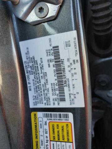 3LN6L5E91HR611992 Lincoln MKZ