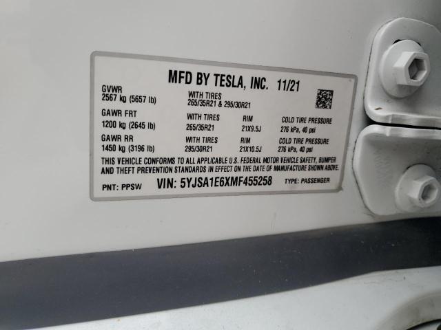 5YJSA1E6XMF455258 Tesla MODEL S