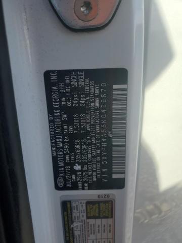 5XYPH4A55KG499870 KIA SORENTO EX