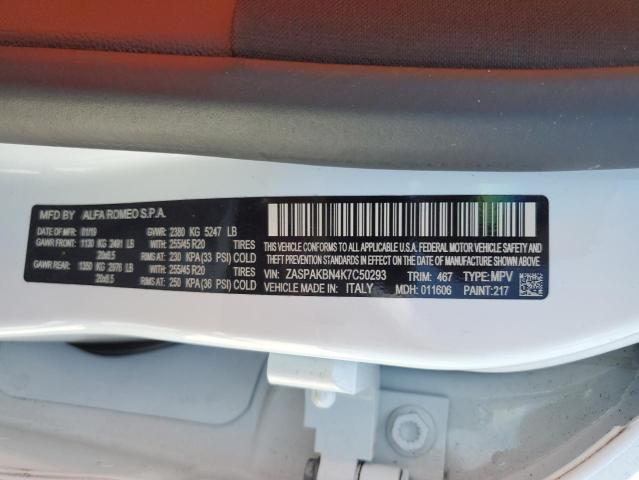 ZASPAKBN4K7C50293 Alfa Romeo Stelvio