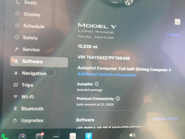 7SAYGAEE7PF798438 Tesla 2023