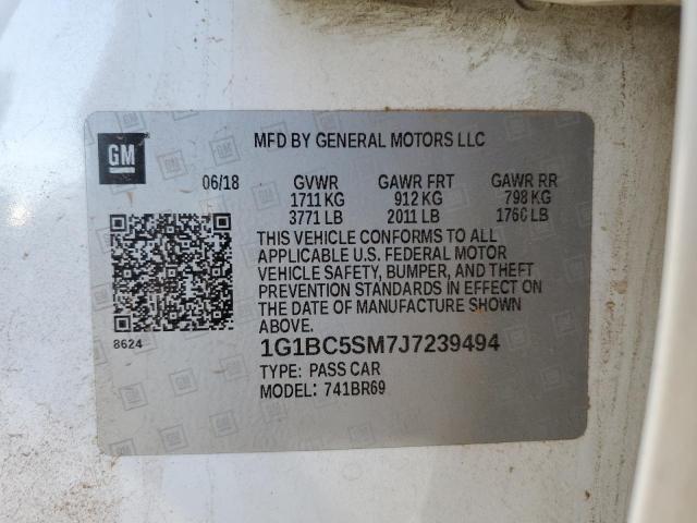 1G1BC5SM7J7239494 Chevrolet CRUZE LS