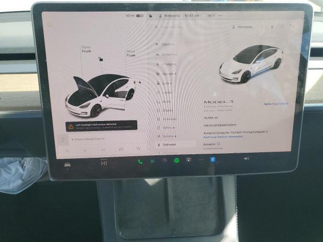 5YJ3E1EB4NF133531 Tesla 2022