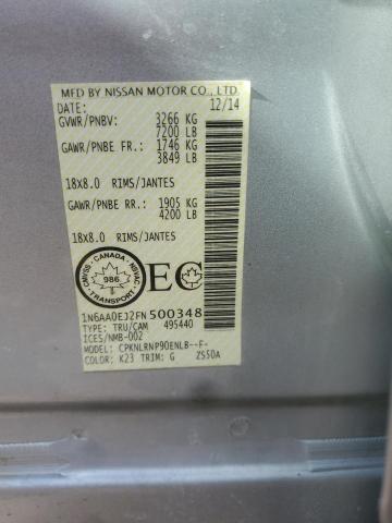 1N6AA0EJ2FN500348 Nissan TITAN S