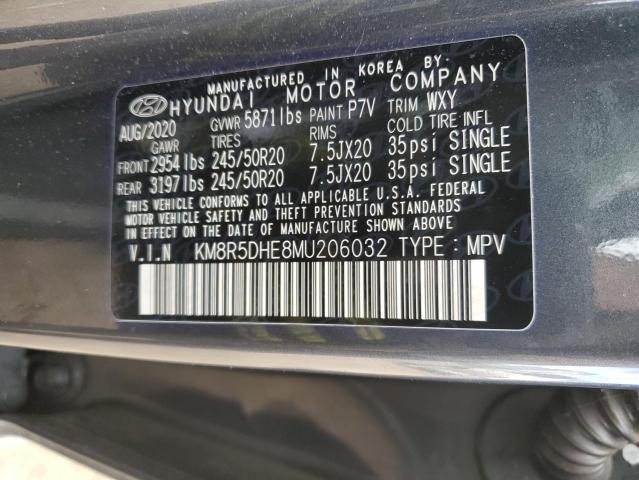 KM8R5DHE8MU206032 Hyundai gdi lambda ii