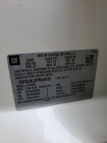 1GKS2JKJ0FR540729 GMC l86 - vvt, afm, e85 max, aluminum