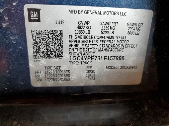 1GC4YPE73LF157998 Chevrolet l8t - sidi, vvt, cast iron
