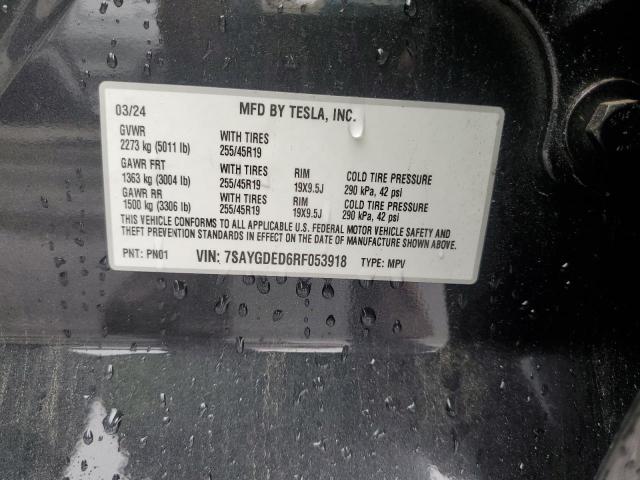 7SAYGDED6RF053918 Tesla Model Y