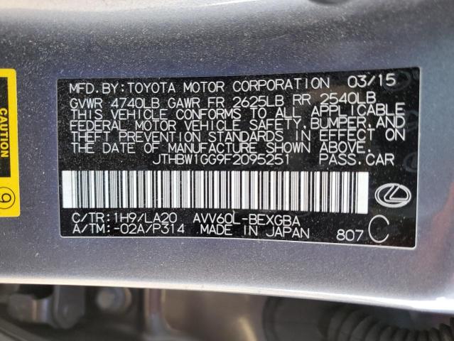 JTHBW1GG9F2095251 Lexus 2ar-fxe, 2jm