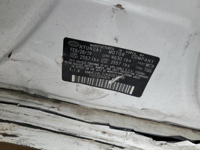 KMHE24L32KA091598 Hyundai SONATA HYB