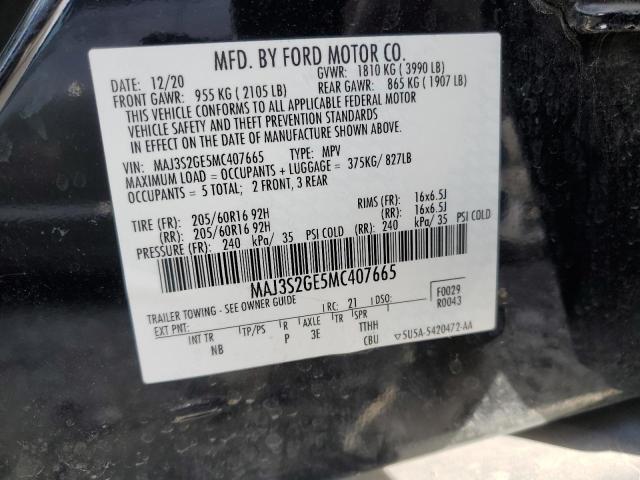 MAJ3S2GE5MC407665 Ford ECOSPORT S