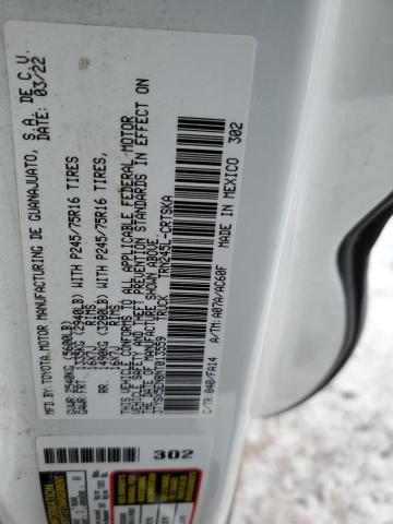 3TYSX5EN8NT013559 Toyota TACOMA ACC
