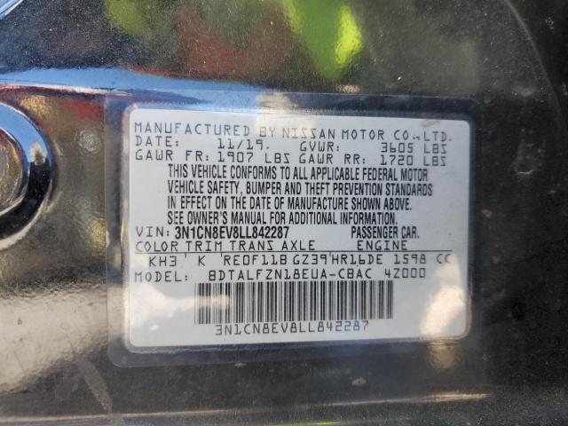3N1CN8EV8LL842287 Nissan VERSA SV