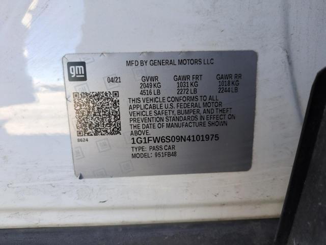 1G1FW6S09N4101975 Chevrolet BOLT EV 1L