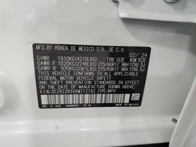3CZRZ2H3XRM772792 Honda k20z5