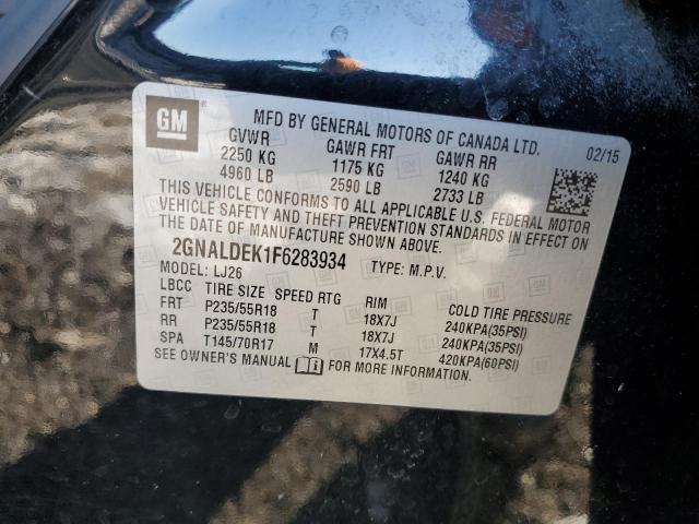 2GNALDEK1F6283934 Chevrolet EQUINOX LT