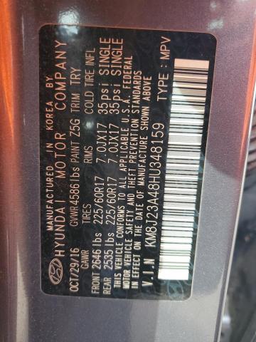 KM8J23A48HU348159 Hyundai TUCSON SE