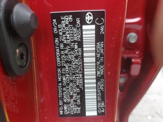 JTDBCMFE2S3071468 Toyota COROLLA LE