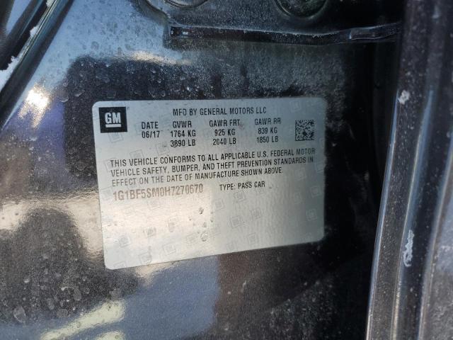 1G1BF5SM0H7270670 Chevrolet CRUZE PREM