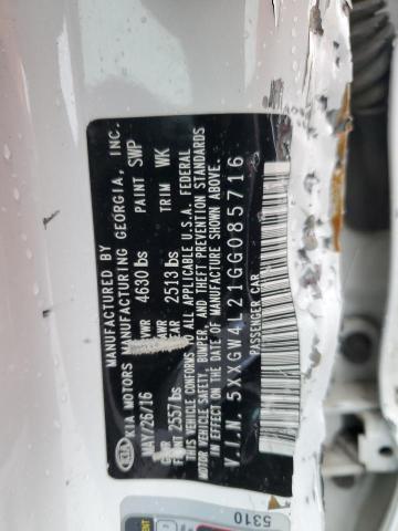 5XXGW4L21GG085716 KIA t-gdi theta ii