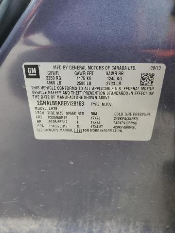 2GNALBEK8E6128168 Chevrolet EQUINOX LT