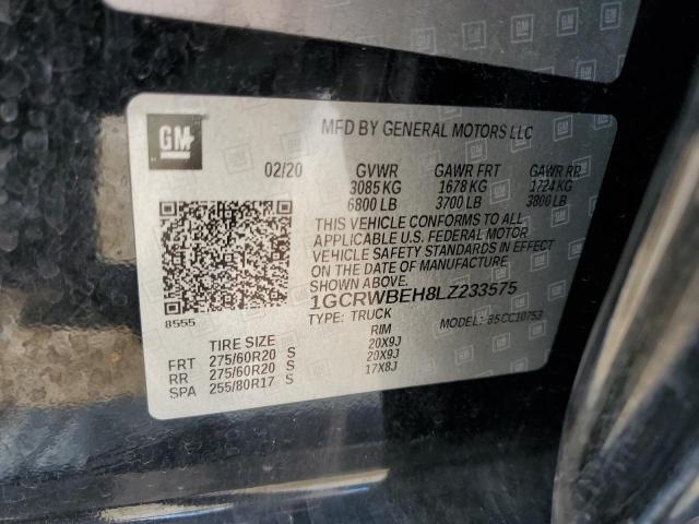 1GCRWBEH8LZ233575 Chevrolet lv3 - gen 5, sidi, vvt, ohv, e85 max alum