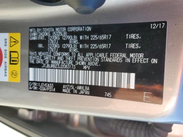 JTJBJRBZ3J2083173 Lexus 2ar-fxe, 2jm, 2fm